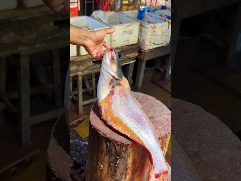 Big Pangas Cutting Process – Amazing Knife Work! 🔪🐟 #shorts