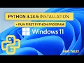 How to install Python 3 14 5 on Windows 2026 update python programming for beginners