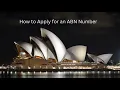 How to Apply for an ABN Number Uber Eats