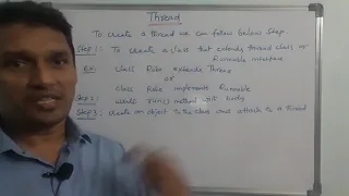Thread Creation in Java What is Thread in Java How to create a thread in java Java Programming