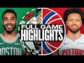 CELTICS at PISTONS FULL GAME HIGHLIGHTS February 26 2025