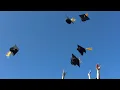 tossing graduation caps slow motion Graduacion