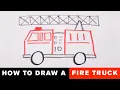 How To Draw A Fire Truck - Easy Kid s Drawing Lesson