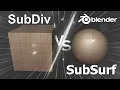 Subdivide Tool vs Subdivision Surface Modifier Blender 3D