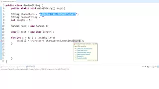 Random String Generator Java
