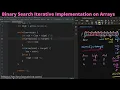 3 Binary Search Iterative Implementation in Java Binary Search on Arrays