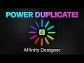 How to Use Power Duplicate in Affinity Designer Easy Circular Duplication