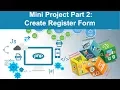 php tutorial in hindi - Mini Project Part 2 Create Registration form