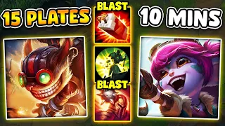 This Bot Lane Can Take 15 Plates In Under 10 Minutes KILL TURRETS IN 1 5 SECONDS 