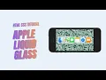 Apple Liquid Glass - HTML CSS Tutorial