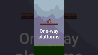 How passable one-way platforms work in game development