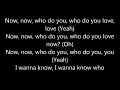 The Chainsmokers feat. 5 Seconds of Summer - Who do you love LYRICS