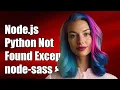 Node js Python not found exception due to node-sass and node-gyp
