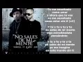 Lagu No Sales De Mi Mente - Yandel ft Nicky Jam | Letra Oficial | - Reggaeton -