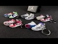 2021 new released 3d mini sneaker keychains wholesale Air Jordan 1 Retro High shoe keyring