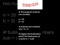 Python Program to Subtract Two Numbers Step-by-Step Tutorial