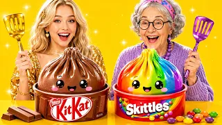 Ultimate Cooking Challenge⚡Me vs Grandma vs Chef by 123 GO!