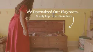 MAJOR Playroom Declutter (minimal toys family of 7)