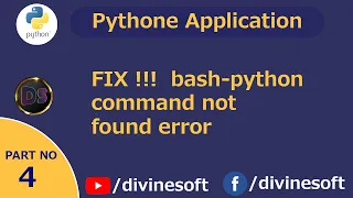 FIX bash-python - command not found error