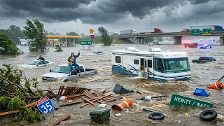 Chaos in Texas Catastrophic Flooding Swept Away Homes Cars in Waco and Hewitt
