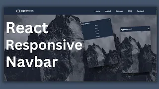 React Responsive Navbar Tutorial Build a Navbar with Tailwind CSS Beginner Guide