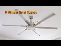 F8218110V 65 Balachandran Modern Brushed Nickel DC Motor Downrod Mount Ceiling Fan