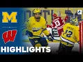Michigan vs Wisconsin | NCAA College Hockey | Highlights - November 08, 2025