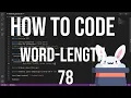 how to code racket 78 - word-length recursion