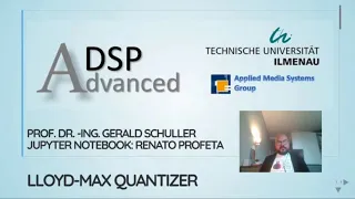 Advanced Digital Signal Processing using Python - 04 Lloyd-Max Quantizer