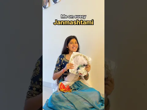 Me on every Janmashtami 😍🦚🪈 #shorts