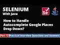 Part13-Selenium with Java Tutorial Practical Interview Questions and Answers DropDowns