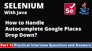 Part13-Selenium with Java Tutorial Practical Interview Questions and Answers DropDowns