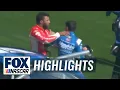 Kyle Larson and Bubba Wallace FIGHT after wreck at Las Vegas NASCAR ON FOX HIGHLIGHTS