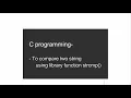 Compare two string using library fumction - PC run