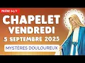 Download Lagu 🔴 CHAPELET VENDREDI 5 SEPTEMBRE 2025 🙏 Mystères Douloureux Prière Matin et Soir