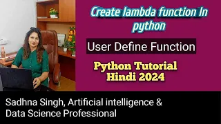 Lambda Function In Python User Define Function Python In Hindi Best Python Tutorial