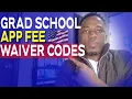 Grad School App Fee Waiver USA