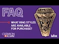 Clemson Ring FAQ - What ring styles are available for purchase