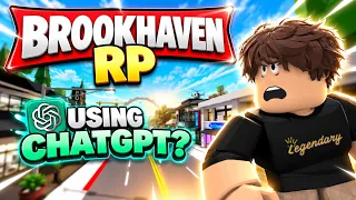 GUMAWA AKO ng Brookhaven RP GAME GAMIT ANG AI! (Roblox)