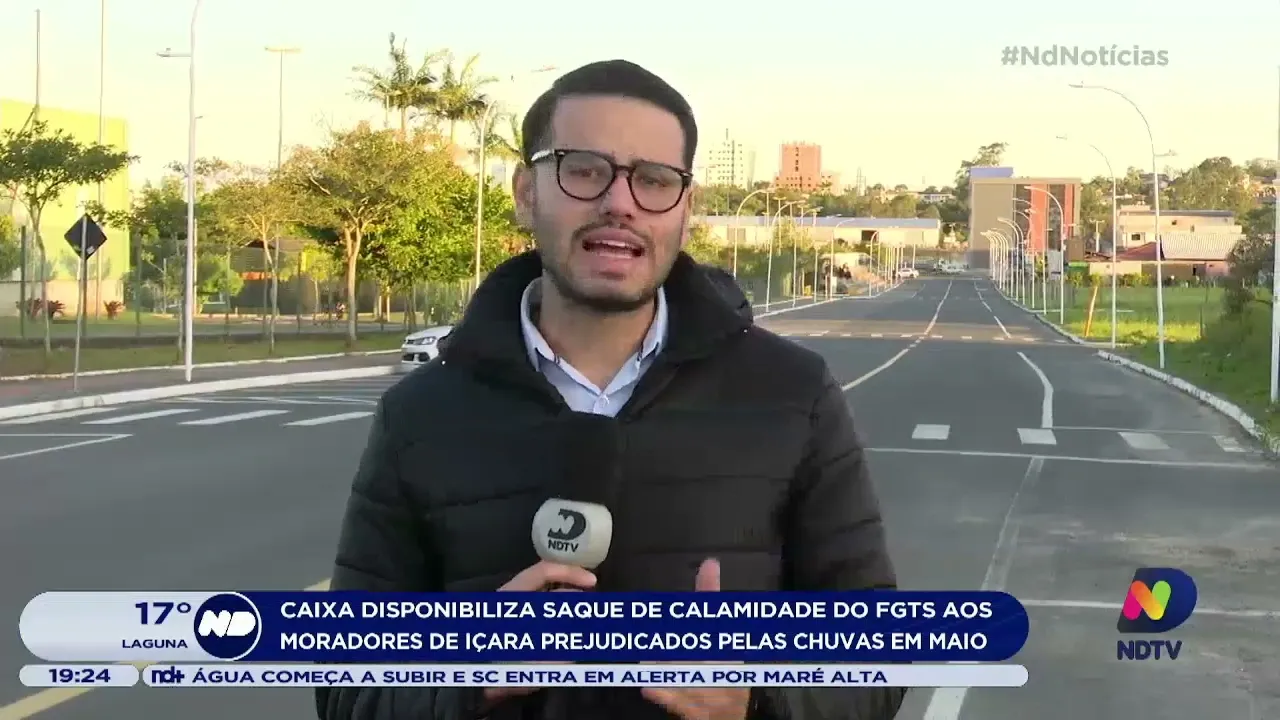 Caixa disponibiliza saque de calamidade do FGTS a moradores de Içara