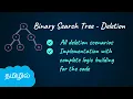 Binary Search Tree - Delete a Node Data Structures in Tamil Logic First Tamil