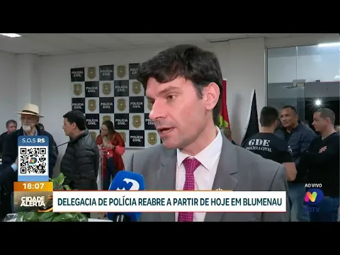 Delegacia de polícia reabre a partir desta segunda-feira em Blumenau