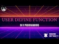 User Defined Function in R - programming