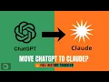 Full Migration from ChatGPT to Claude including Projects