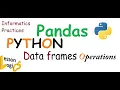 1 5 Data frames operations Pandas python - groupby Aggregation sorting pivoting etc