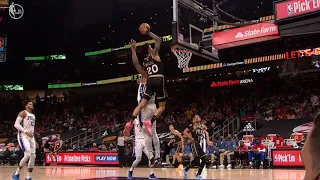 John Collins NASTY alley oop dunk over Joel Embiid 76ers vs Hawks Game 6