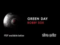 Green Day - Bobby Sox - Drum Cover (with scrolling drum score)