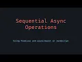 Run Async JavaScript Operations in Sequence with asyncawait