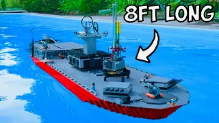 I Built a Working BATTLESHIP in LEGO...
