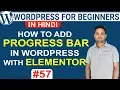 Learn How to Add Progress Bar with Elementor in WordPress WordPress Tutorial